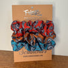 Fringe Scrunchies - Turqs & Conchos  - Bright